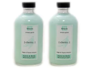 Bloom Clarity Hand Body Moisturizer 2 Pack Sage & Thyme Shea Butter - Picture 1 of 1