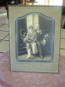 Vecchia foto vintage anni 20-40 donna uomo matrimonio sposa sposo Grand Island, Nebraska - Foto 1 di 5