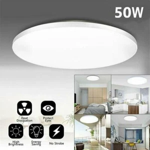 50W LED Ceiling Down Light Ultra Thin Flush Mount Kitchen Home Fixture Lamp - Picture 1 of 11