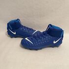 Men Nike Force Savage Pro 2 Mid Football Cleats Blue- White AH4000-400 Size 13
