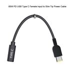 Type-C Female To Square Slim Tip Pd Charger For Lenovo Yoga 2 Pro 13 Thinkpad