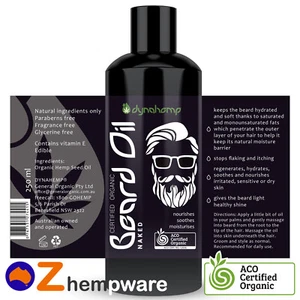 Beard and Moustache Hemp Oil Australian Certified Organic 250 ml - Picture 1 of 1