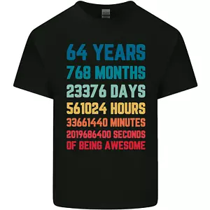 T-shirt uomo 64° compleanno 64 anni cotone leggero - Foto 1 di 29