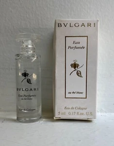 BVLGARI EAU PARFUMEE AU THE BLANC WOMEN EDC MINI 5 ML SPLASH - Picture 1 of 2