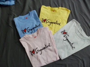 I Love Gimnasia Niños Camiseta Mangas Cortas Top Hanes Nueva S~M~L~XL Regalo Niño/Niña - Imagen 1 de 10