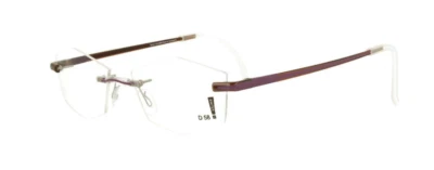 Switch it combi 1032 Wechselbrille Brille Damen braun lila Kunststoff randlo NEU - Bild 1 von 4