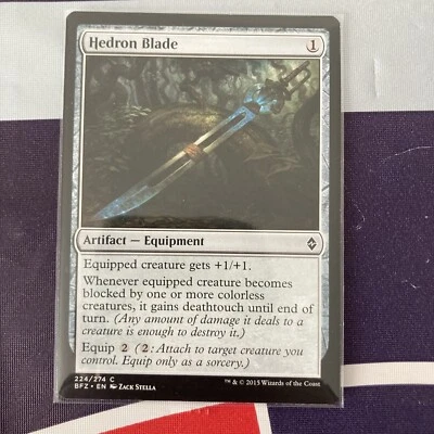 MTG Hedron Blade Battle for Zendikar 224/274 Regular Common - Image 1 of 2