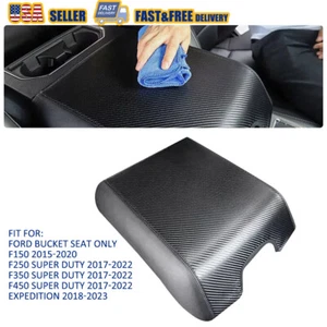 Center Console Armrest Pad Cover Accessories For 2015-2020 Ford F150 Bucket Seat - Picture 1 of 19