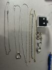 925 / 925 Italy Sterling Silver Jewelry Mixed Lot (just Need Cleaned )