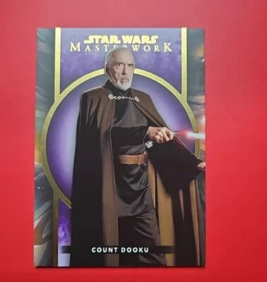 COUNT DOOKU /50 TOPPS STAR WARS MASTERWORK PURPLE PARALLEL  - Image 1 of 2