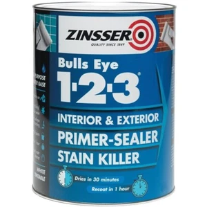 Sellador de imprimación Zinsser Bulls Eye 123 asesino de manchas 500 ml tinte profundo color mezclado - Imagen 1 de 1