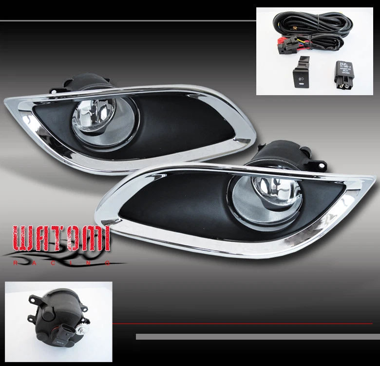 PARA 09-11 TOYOTA YARIS 2/3 PUERTAS HATCHBACK PARACHOQUES CROMO LUZ ANTINIEBLA + BOMBILLA + INTERRUPTOR Foto 1 de 1