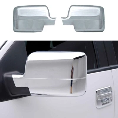For 2004 2005 2006 2007 2008 Ford F150 F-150 Chrome Full Mirror Covers PAIR - Image 1 of 4