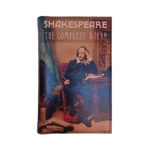 Shakespeare The Complete Works - Leather Covered, Hardback Book, Personalized - Picture 1 of 7
