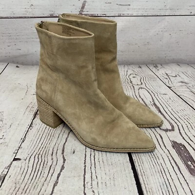 Botas femininas Steve Madden 10 Aquarius camurça biqueira pontiaguda cravejada salto empilhado - Imagem 1 de 4