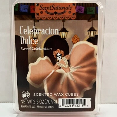 ScentSationals 蜡融化甜庆典 2.5 盎司死香 4 包 — 第 1/4 张图片
