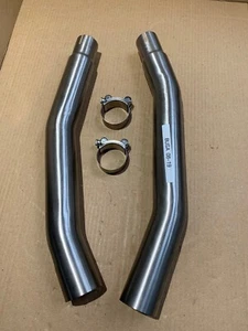 Suzuki GSX1340R Hayabusa 2008-19 UK Made Stainless Steel Exhaust Link Pipes - Picture 1 of 2