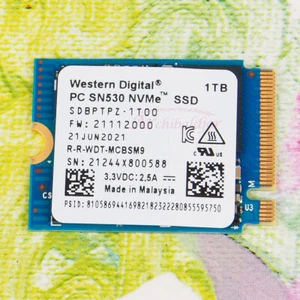 WD PC SN530 1TB M.2 2230 SSD NVMe PCIe For Microsoft Surface Pro X Pro 7 &8 SSD - Picture 1 of 10