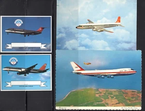 AIRLINE TRADING CARDS NORTHWEST & KLM set of 3,BOEING, AIR BUS, McD DOUG & 3 PCD - Picture 1 of 3