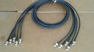 5 Pack US MADE  6ft  RG-58 BNC Male to BNC Male (50 ohm) Coax  Cable - Picture 1 of 3