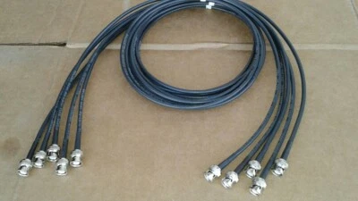 5 Pack US MADE  6ft  RG-58 BNC Male to BNC Male (50 ohm) Coax  Cable - Image 1 of 3