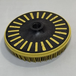 3M #24242 Yellow Bristle Disc 4 1/2”  5/8-11 Arbor  80 grit NEW! - Picture 1 of 6