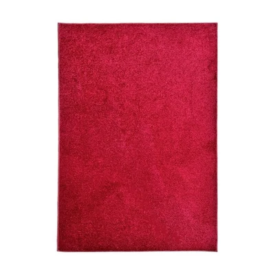 Alfombra Koeckritz moderna suave roja carmesí - audaz decoración del hogar para sala de estar dormitorio Foto 1 de 4