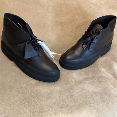 Clarks Dessert Galosh Black Leather Chukka Boots, Women US 8/UK 5.5/EU 39 - Image 1 of 4