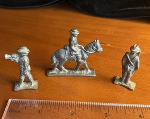 Three Cast Iron Vintage Miniature Soldiers - Picture 1 of 5