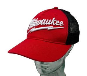 MILWAUKEE Tools Cap Hat Mesh Trucker Embroidered Logo Adjustable Snapback OSFM - Picture 1 of 10