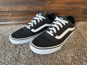 Women’s Size 7.5 - VANS Authentic Off The Wall Black White - Picture 1 of 7
