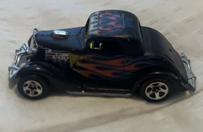 Ford Hot Wheels '34 1979 vintage cupé Hot Rod negro con llamas A6  Foto 1 de 3