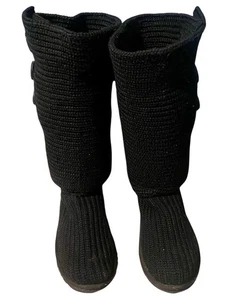UGG 5819 schwarze klassische Strickstiefel Damengröße 9 - Bild 1 von 7