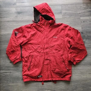 Vintage Nautica Reversable Windbreaker Fleece Jacket Women's Size XL Red & Grey - Picture 1 of 20