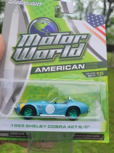 Greenlight Motor World 1965 Shelby Cobra 427 S/C Green Machine 1:64 Chase Car - Bild 1 von 8