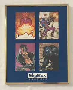 Skybox International 1994 Ultraverse Edition 4 Card Display FRAMED Limited 2000 - Picture 1 of 2
