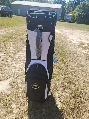 Hot-Z HTZ 3.5 carrinho ou bolsa de golfe de transporte alça única 14 vias com capa de chuva - Imagem 1 de 4