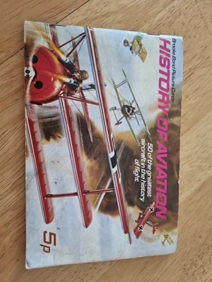 BROOKE BOND TEA CARDS - History Of Aviation - COMPLETE SET & ALBUM Vintage - Image 1 of 4