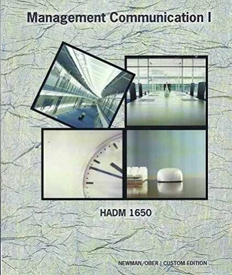 Management Communication I: HADM - Paperback, by Amy Newman; Scot - Acceptable - Image 1 of 2