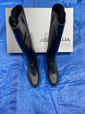 Excellent Used Woman’s Italian Black Leather Dress Boots Size 6 from Nordstrom  - Image 1 of 4