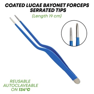 Lucae Bayonet Forceps Serrated Tips 19 cm ENT & Surgical Instruments - Picture 1 of 2