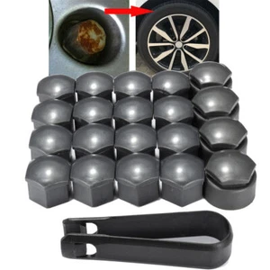 Per Audi A3 A4 A6 A8 grigie 16 Utensile bulloni ruota dado copri tappo+ 4 chiavi - Picture 1 of 8