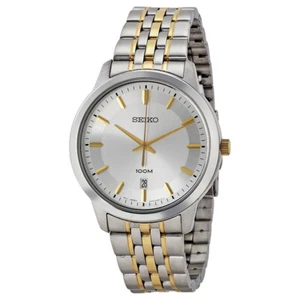 Pulsera SEIKO Reloj de Hombre SUR033 Muñeca de Cuarzo Japonés de Acero Inoxidable de Dos Tonos - Imagen 1 de 5