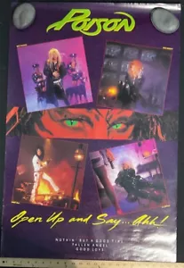 Open Up and Say ..Ahh! - Poison - Promo Poster - 1988 24x36 - Picture 1 of 1
