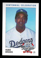 1990 L. A. Police Dept. card #21 - HUBIE BROOKS - Los Angeles Dodgers