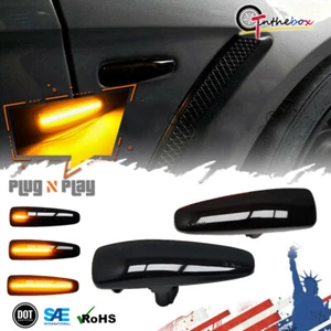 For Mitsubishi Lancer Evolution Evo X LED Side Marker Dynamic Turn Signal Lights - Picture 1 of 12