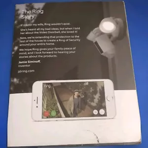 Ring Security Camera With two way talk and siren, motion reactive foodlights - Picture 1 of 4