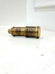 Telescopio vintage fatto a mano funzionante in ottone, telescopio inciso - Foto 1 di 6
