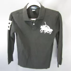 Polo Ralph Lauren Shirt Boys Size M 10-12 Double Horse Big Pony 100% Cotton - Imagen 1 de 9