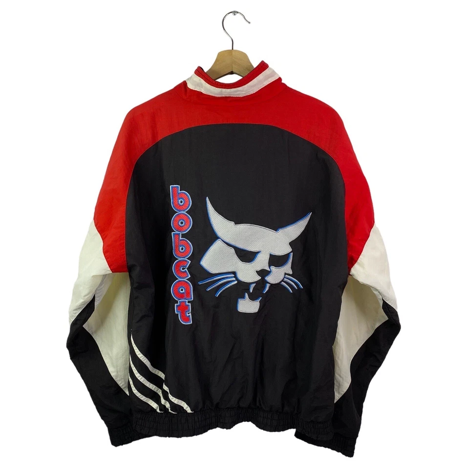 VTG Bob Cat Construction Jacket 80s/90s Workwear Windbreaker K Way Size Medium - Image 1 of 4